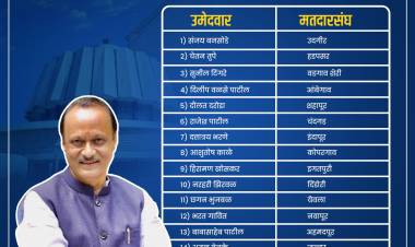 राष्ट्रवादी अजित पवार गटाच्या १७ जणांना दिले A B फॉर्म 