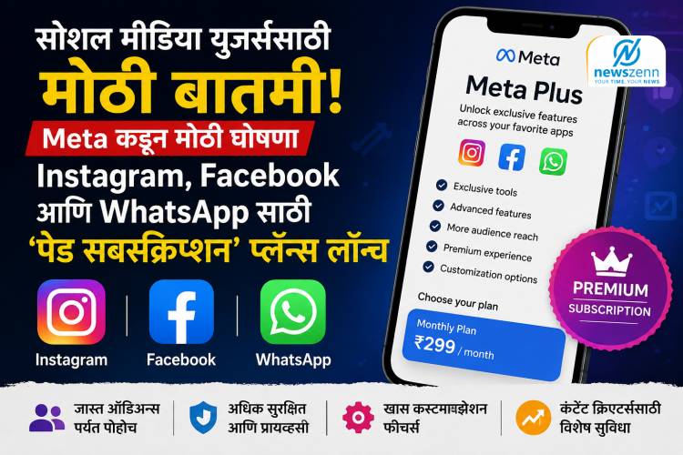 Social Media : सोशल मीडिया युजर्ससाठी मोठी बातमी! Meta कडून Instagram, Facebook आणि WhatsApp साठी ‘पेड सबस्क्रिप्शन’ प्लॅन्स लॉन्च